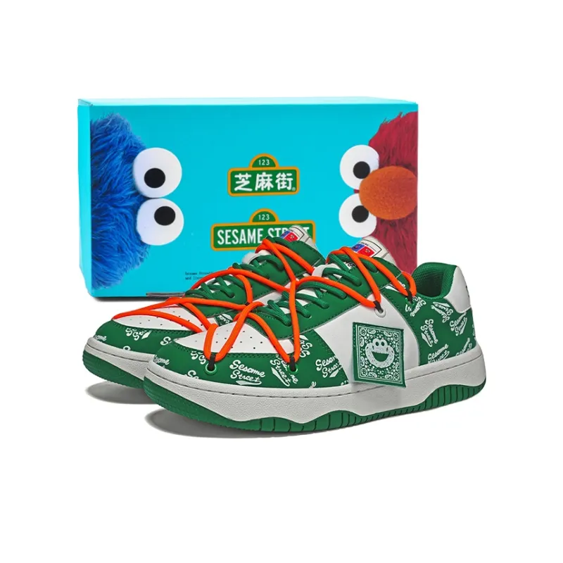 SESAME STREET Slip Resistant, Abrasion Resistant, Breathable Low Top Skateboard Shoes Unisex-0