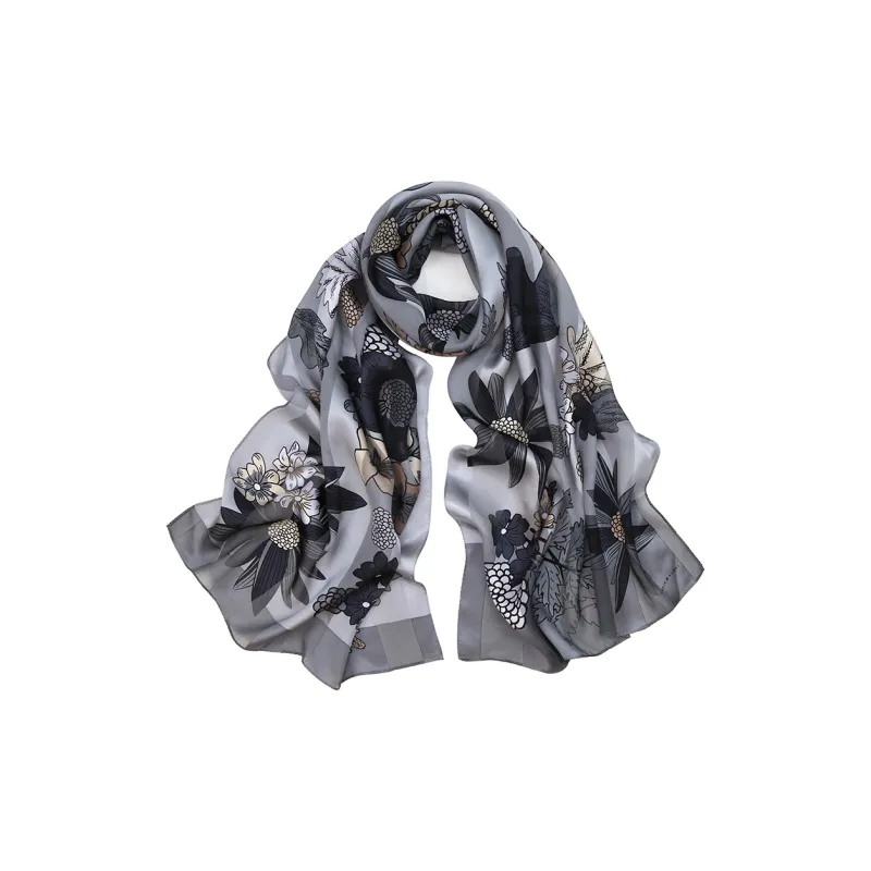 MARJAKURKI Silk Scarves Women's-4