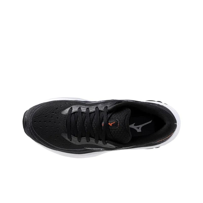 Mizuno Women's Wave Skyrise 5 'Black White Nasturtium' Women's-2