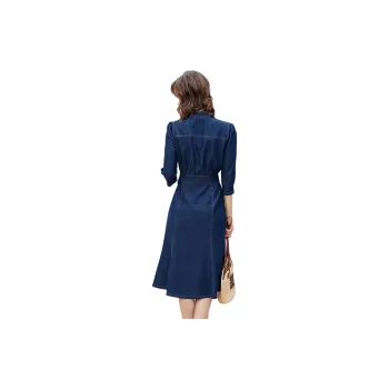 LOUISY AO Long Sleeved Dresses Women's Blue