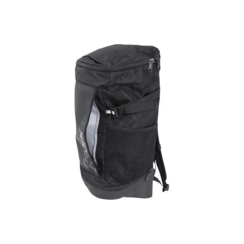 New Balance Polyester With Synthetic Leather Backpack Unisex Black Gray-3