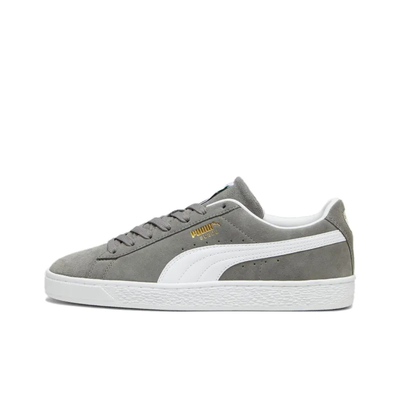 PUMA Suede Anti Slip Wear Resistant Low Top Skateboard Shoes Unisex Gray-0