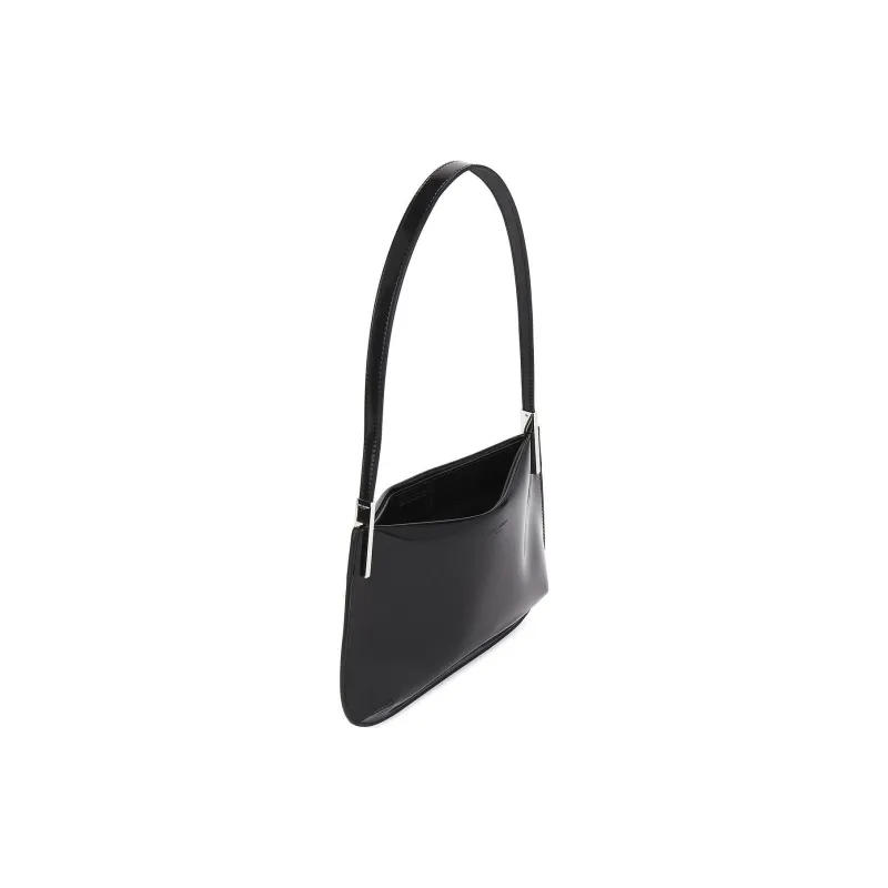SAINT LAURENT Patent Leather One Shoulder Handbags Women's Black-2
