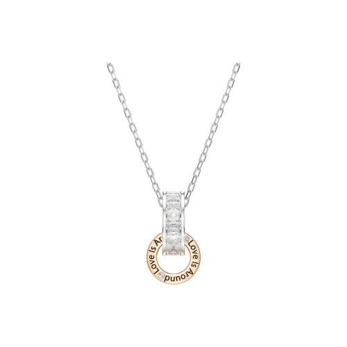Swarovski Constella Synthetic Cubic Zirconia Necklaces Women's Silver