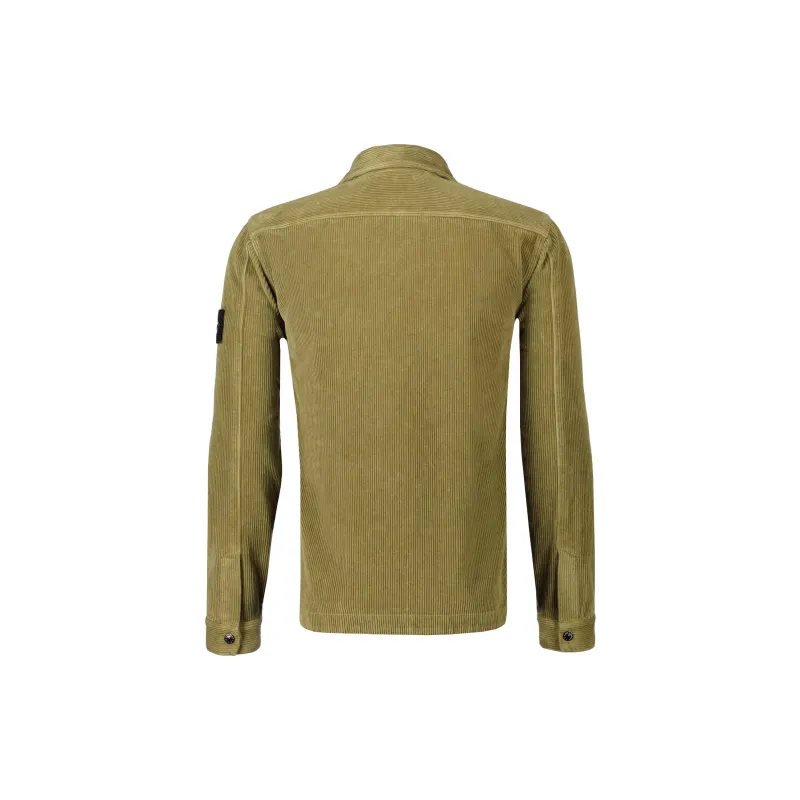 STONE ISLAND Logo Patch Corduroy Overshirt-1
