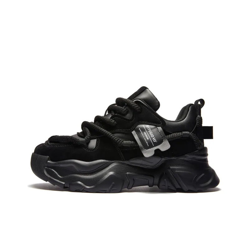 RIFUGIO VO' Shock Absorbers With Slip Resistant And Abrasion Resistant Properties Low Top Chunky Sneakers Unisex-12