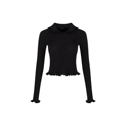 CatPunch Knitwear Women's Matte Black