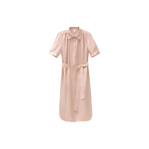 Yiner Short-Sleeved Dresses Women's Light Pink