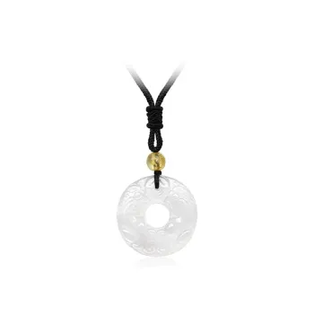 Bermuda Eyes Obsidian Jade Necklaces Unisex