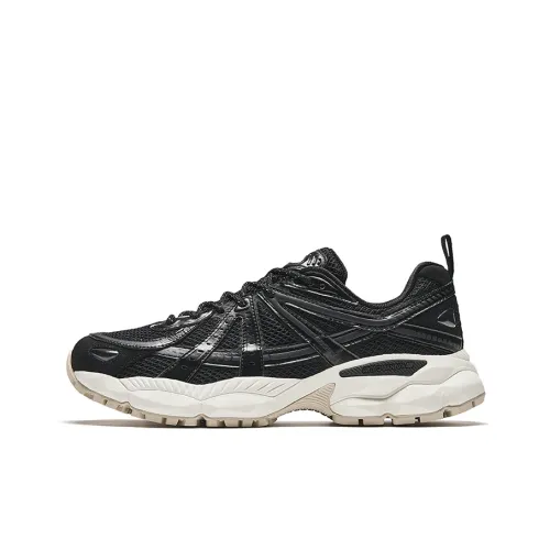 Anta Champion Series Cushioned Slip Resistant Low Top Casual Shoes Men's Basic Black