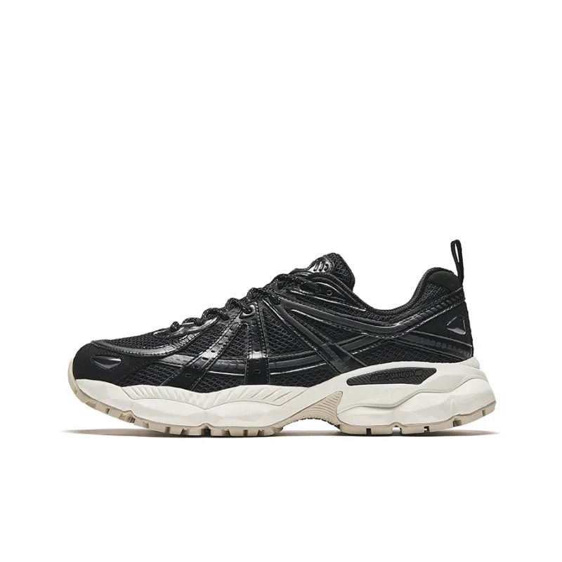 Anta Champion Series Cushioned Slip-Resistant Low-Top Casual Shoes Men's Basic Black-0