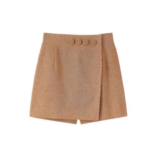 DESTREE Casual Shorts Women's Light Brown