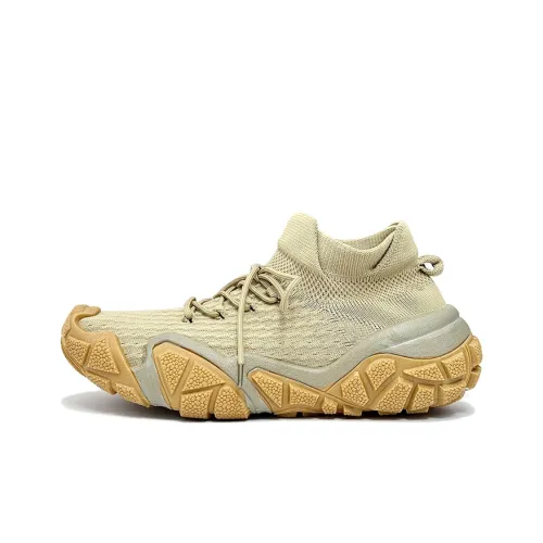 OUBT Anti-Slip Wear-Resistant Breathable Lightweight Mid-Top Running Shoes Unisex