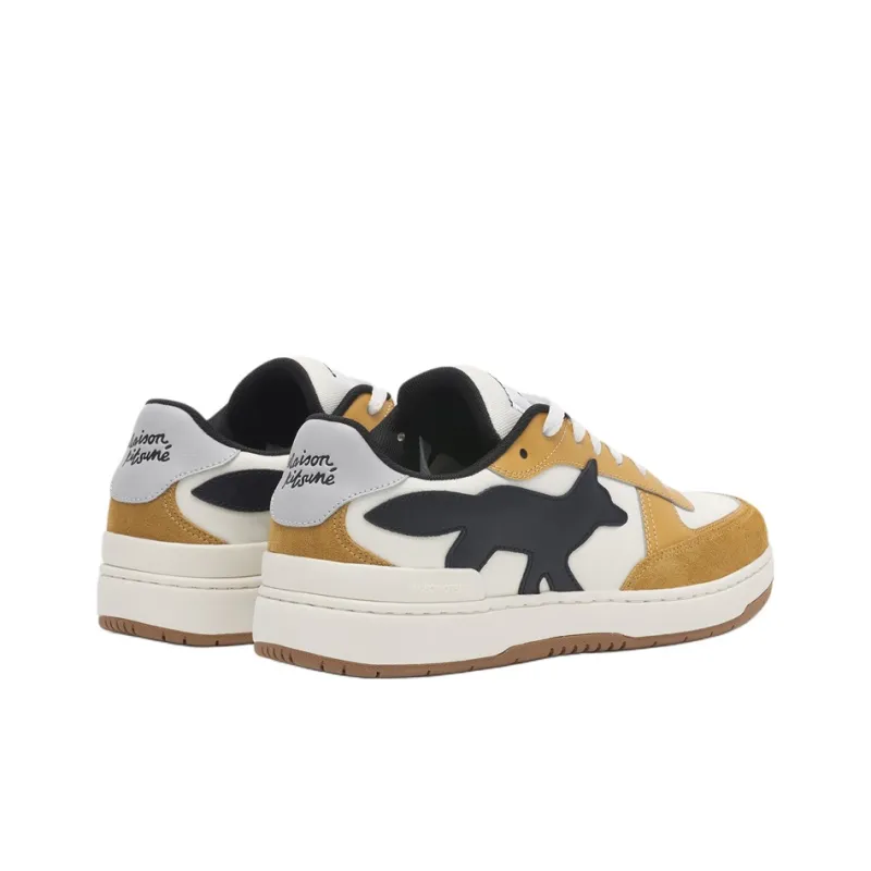 Maison Kitsune Chiru Low Top Skateboard Shoes Men's Yellow-3