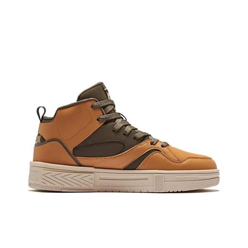 Erke Battery Panda-Planet Panda Durable Breathable Low-Top Skateboard Shoes Men's Caramel Yellow Brown Coke Brown-1