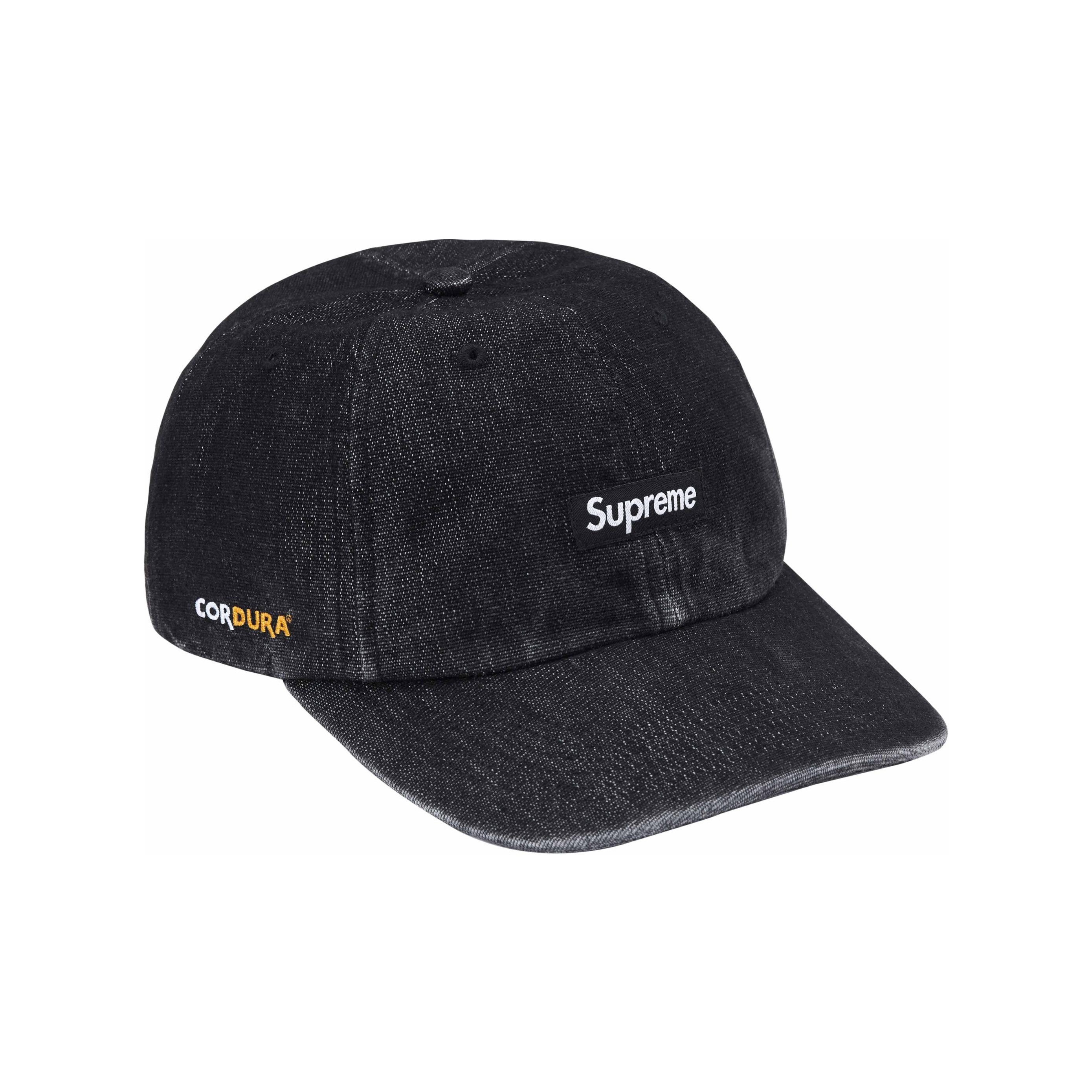 Supreme Baseball Caps Unisex Black One Size Basic Packaging