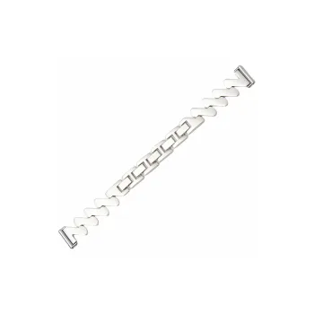 FZRT Huawei Compatibility Watch Band Wave Pattern Steel Band Metal Summer Wristband Metal