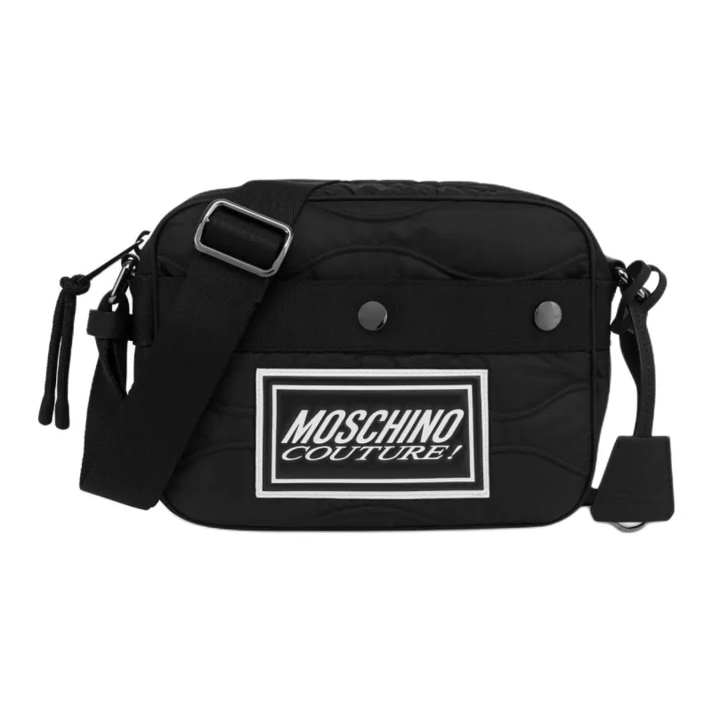 MOSCHINO Nylon And Polyamide Messenger Bag Shoulder Bag Crossbody Bag Men's Black-0