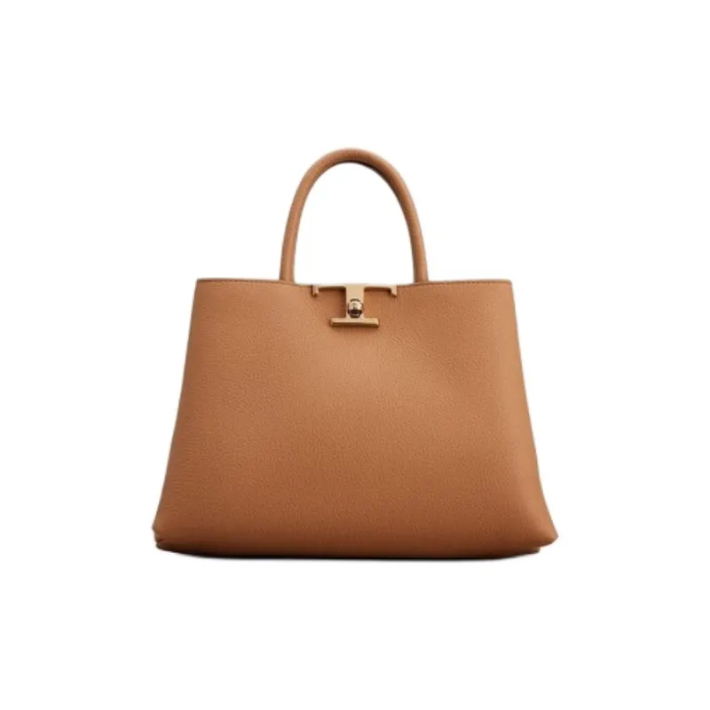 TOD'S Timeless Leather Handbag, Shoulder Bag, Crossbody Bag Small Size Women's Brown-0