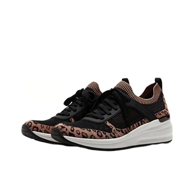 Skechers Billion Leopard Lady Cushioning Anti-Slip And Wear-Resistant Low-Top Casual Shoes Women's Leopard Print-2
