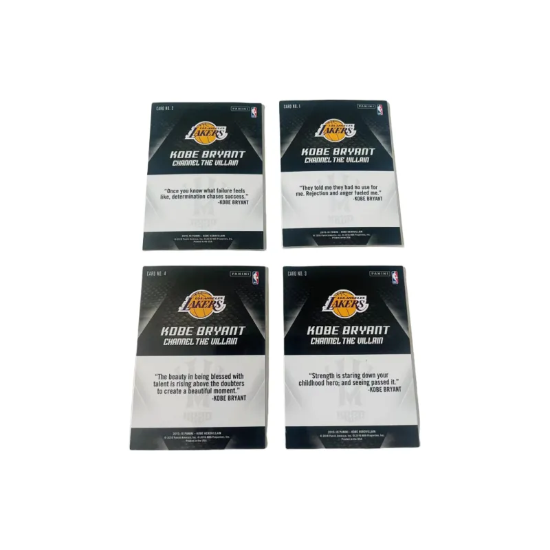 PANINI 15 16 Lakers Kobe 4 Piece Combination Player Card Set Pass Sports Cards 4 Pcs-1