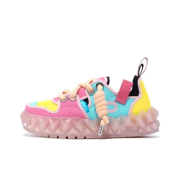 OETZI Ice Man Oz Stylish Skateboarding Shoes Women's Pink & Blue