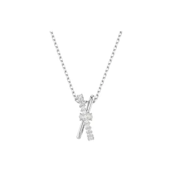 Swarovski Synthetic Cubic Zirconia Necklaces Women's Silver
