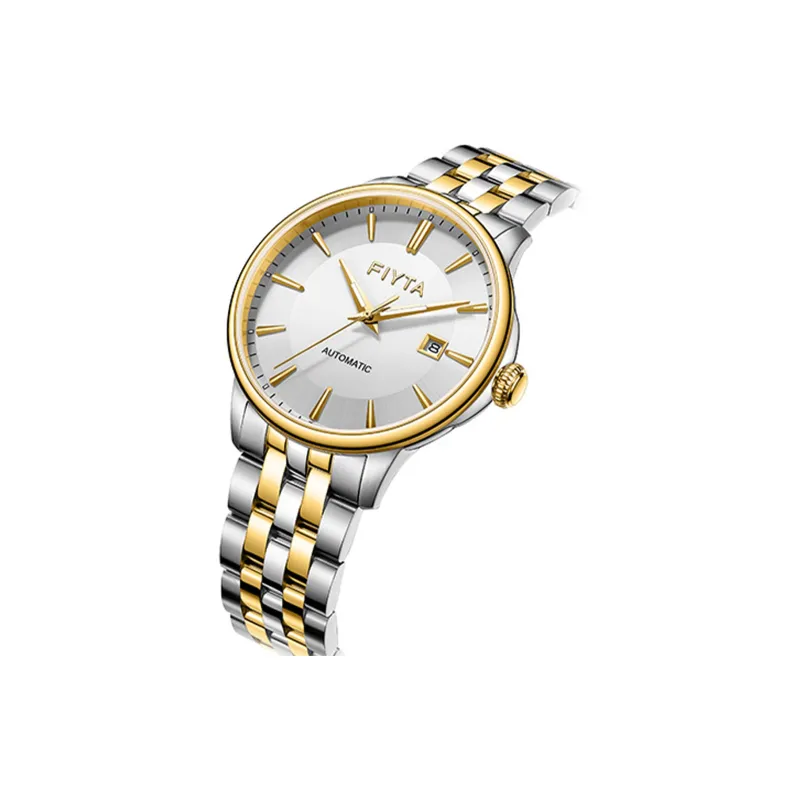 Fiyta Core Series GA520010.TWT Automatic Mechanical Movement Stainless Steel Strap Watch Men's Watches White Dial-1