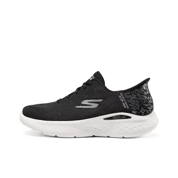 Skechers WOMEN'S GO Series Durable Breathable Lightweight Low-Top Running Shoes Women's Black White