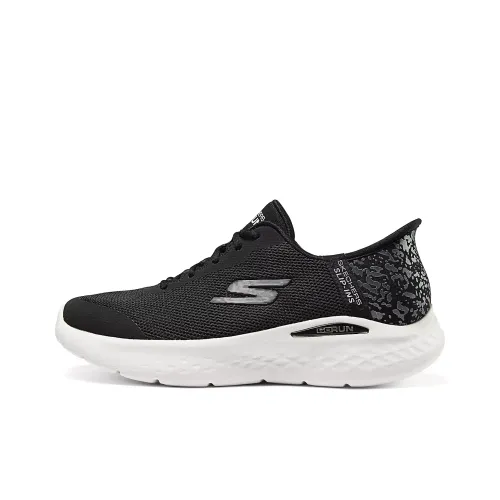 Skechers WOMEN'S GO Series Running Shoes Women's Low-Top Black/White