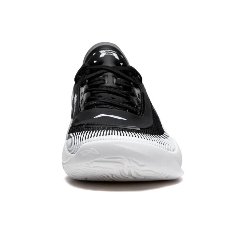 LINING Yushuai 18 V2 Basketball Shoes Men Low Top Black White-3