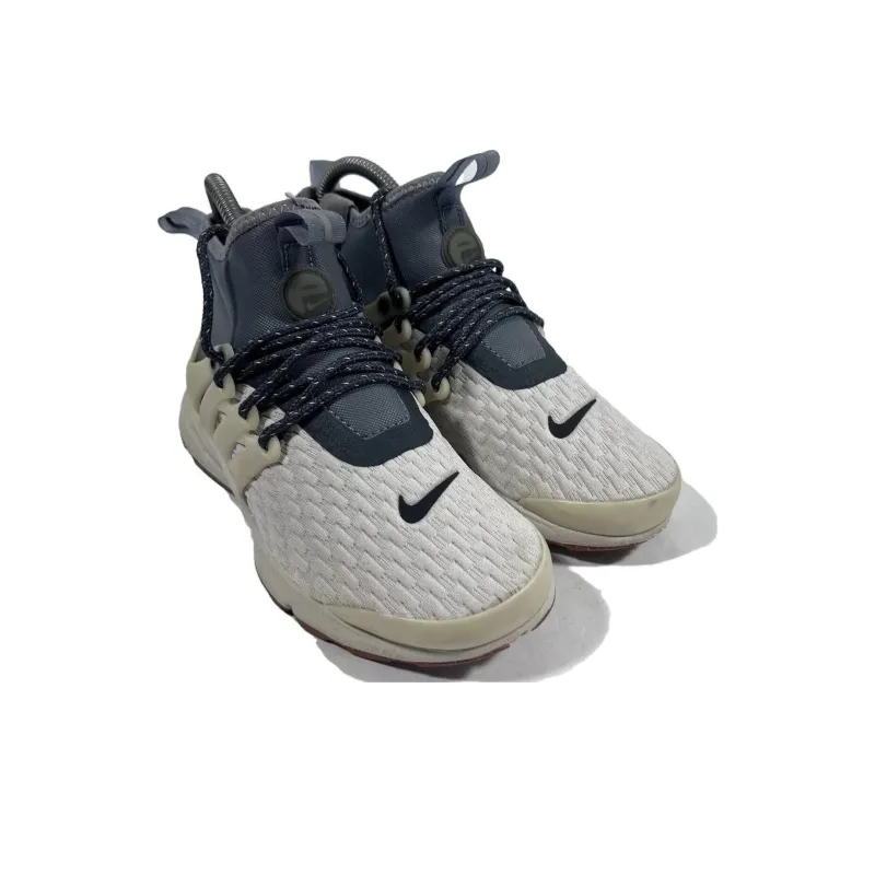 Nike Air Presto Anti Slip Wear Resistant High Top Casual Shoes Unisex Gray White-2