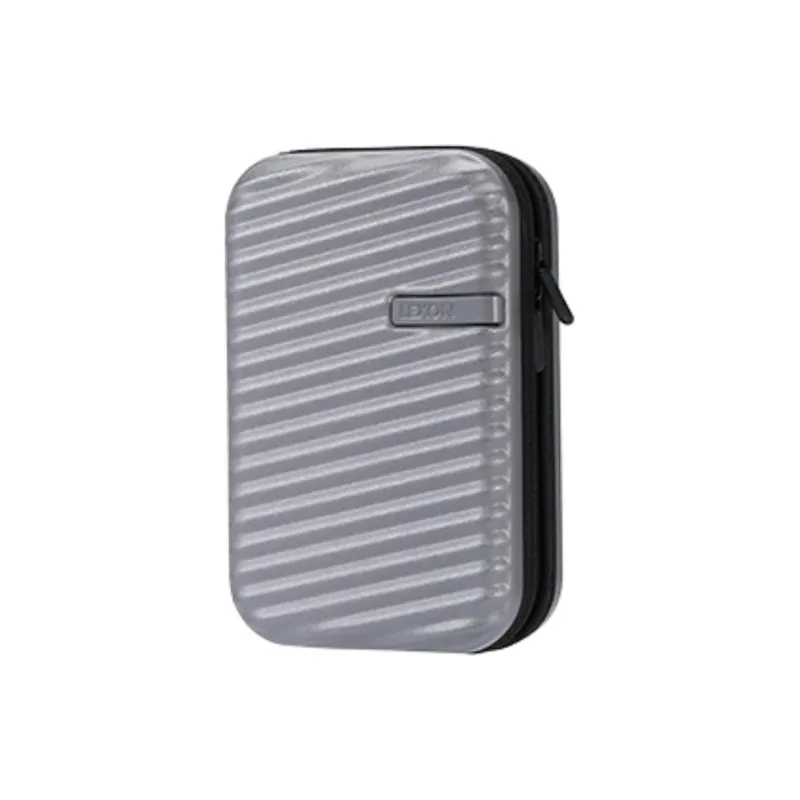 LEXON PC Blended With Polyester Storage Bag Unisex Pure Black/Moon Gray/Ivory-6