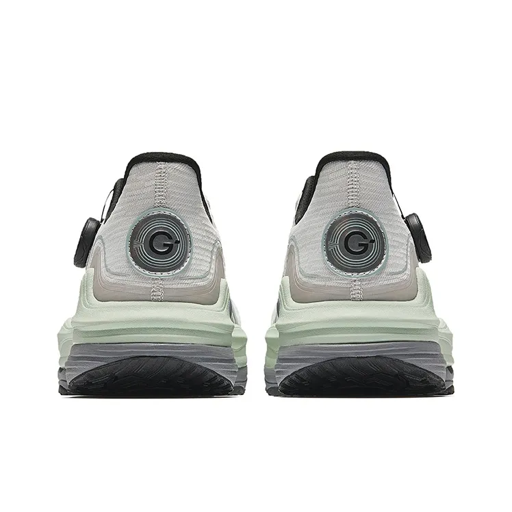 Anta Cushioned Slip Resistant Low Top Casual Running Shoes Men's Cumulus Gray-3