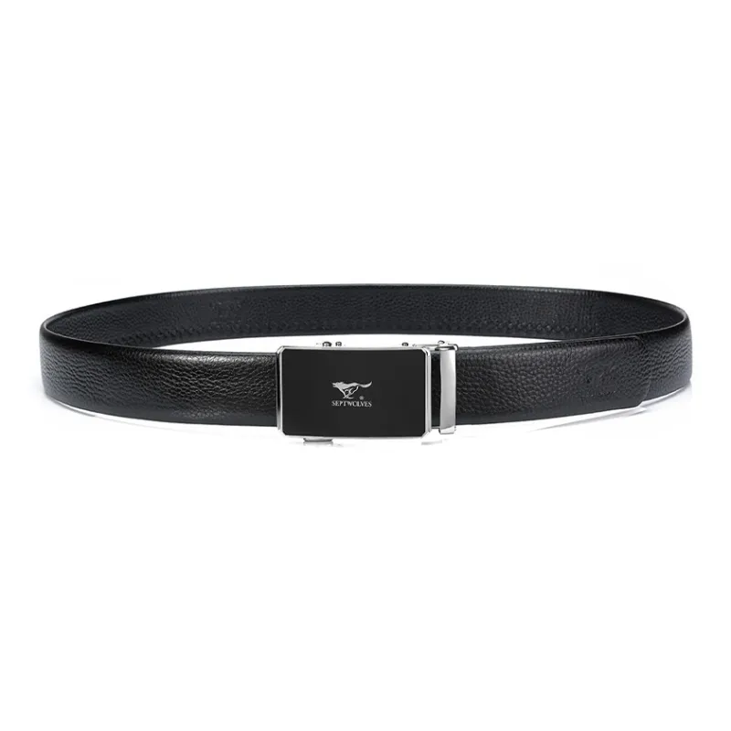 SEPTWOLVES Cow Leather Pants Belt Included Boyfriend Women's Width 3.0cm-2