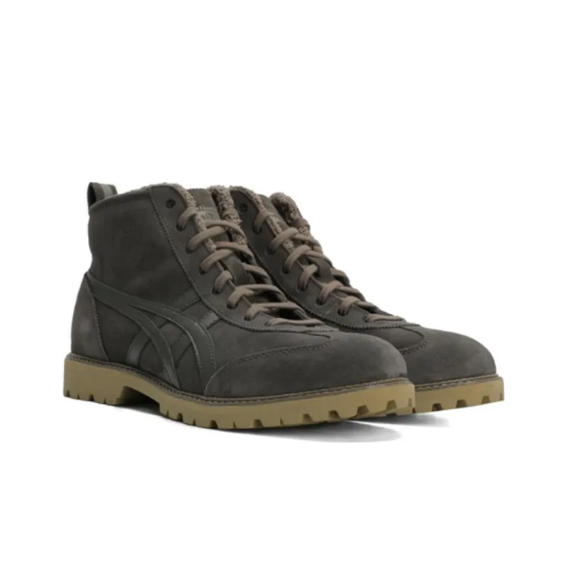 Onitsuka Tiger Rinkan Non-slip Lightweight High-Top Casual Shoes Unisex Dark Brown-2