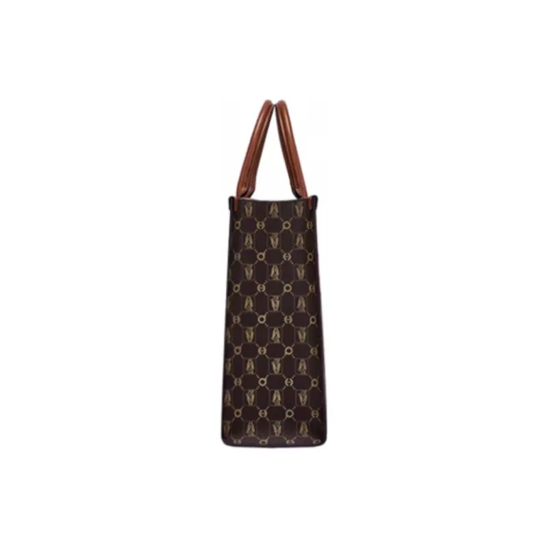 Hush Puppies Synthetic Leather Tote Bag Shopping Bag Shoulder Bag Handbag Large Size Women's Khaki/Beige Apricot/Coffee-13