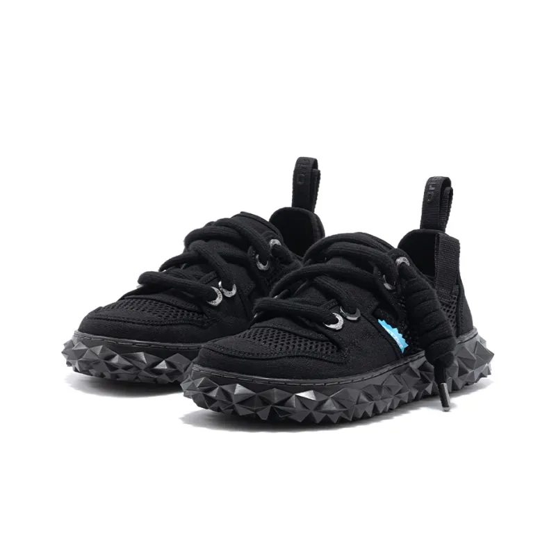 OETZI New Iceberg Series Breathable Lightweight Height Increasing Low Top Casual Shoes Unisex Black-1