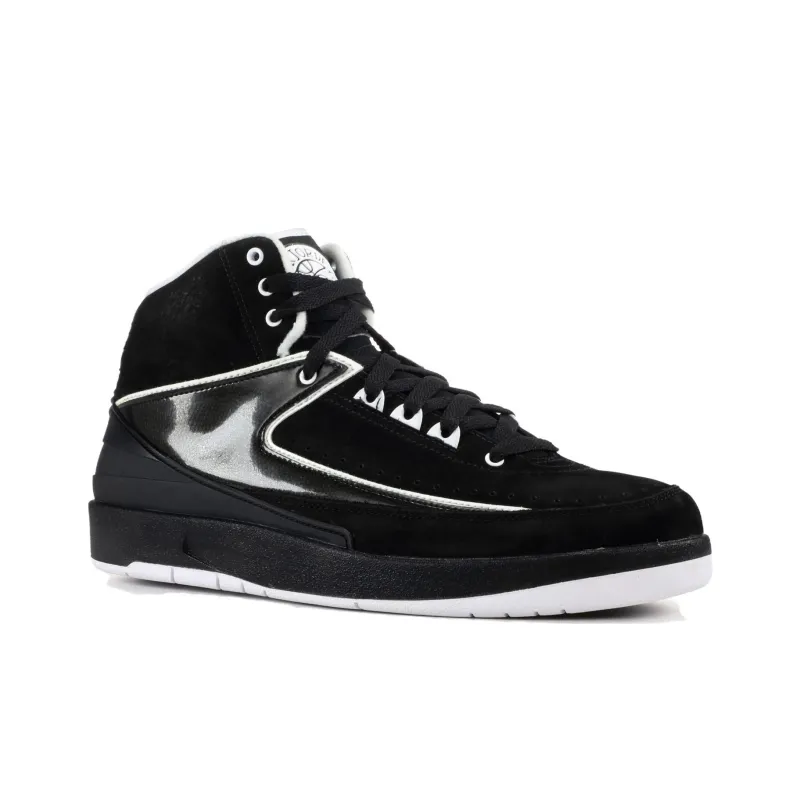 Jordan 2 Retro Qf Black White-2