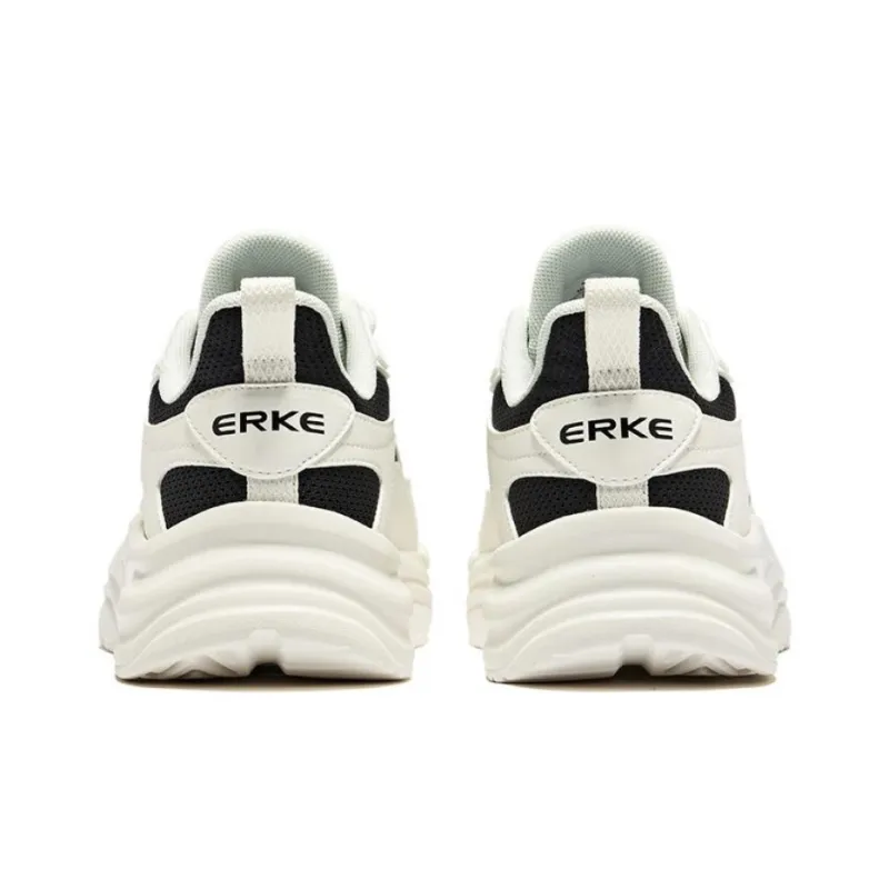 Erke Chance Encounter 2.0 Non slip Lightweight Low Top Casual Shoes Men's White Black-1