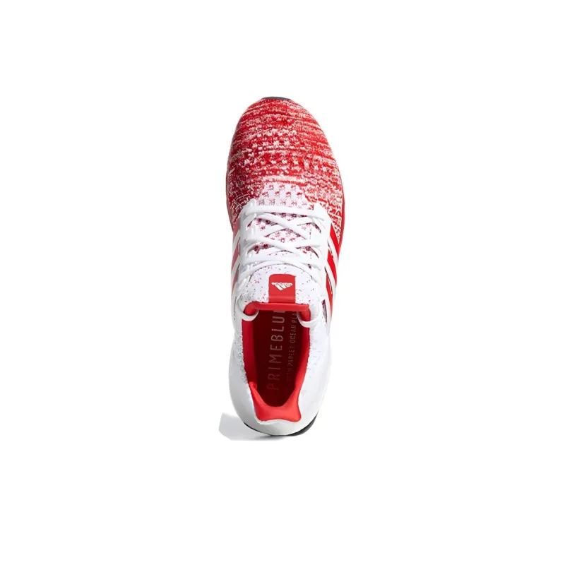Adidas ULT Wear-resistant Non-slip And Breathable Low-Top Running Shoes Men's White Red-4