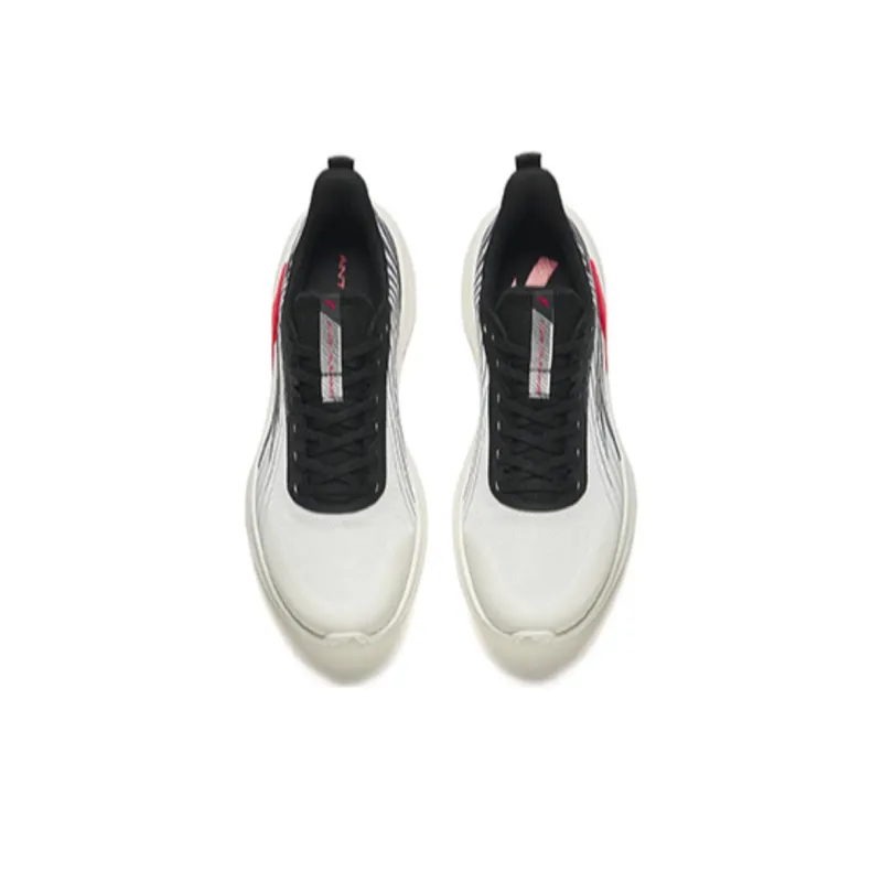 Anta Suburban Abrasion-Resistant Low-Top Running Shoes Men's White Black-2