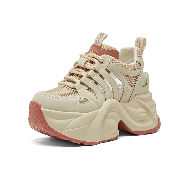 SANTA BARBARA POLO & RACQUET CLUB Cushioning Height Increasing Low-Top Chunky Sneakers Women's-14