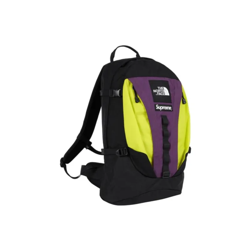 Supreme The North Face Collaboration Supreme FW18 Polyester Backpack Unisex Purple Yellow-3