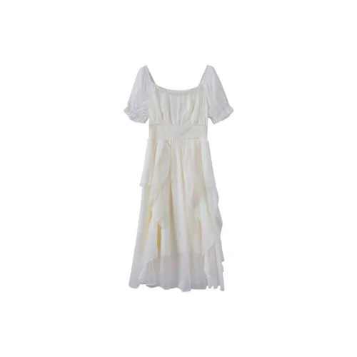 INCO VIBE Short-Sleeved Dresses Women's White