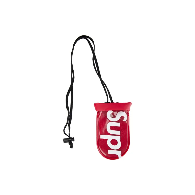 Supreme SS18 Fabric Cell Phone Pocket Coin Purse Unisex Red-1