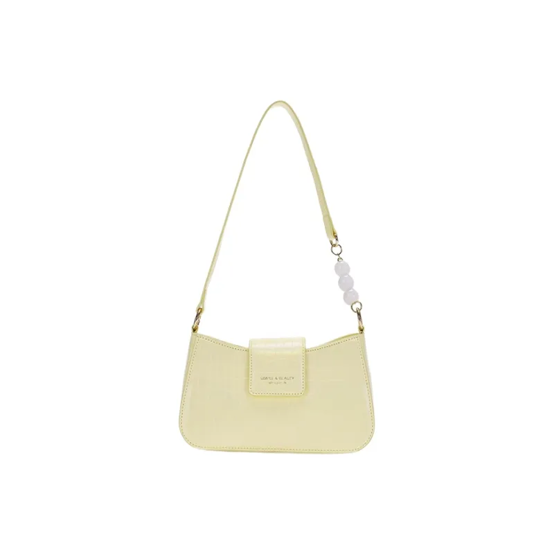 SEM/R PU Shoulder Bag Women's White-3