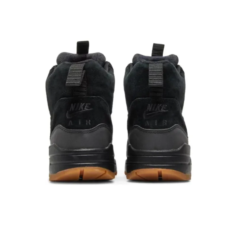 Nike Air Max 1 Mid Sneakerboot Black/Black Gum Medium Brown Women's-3