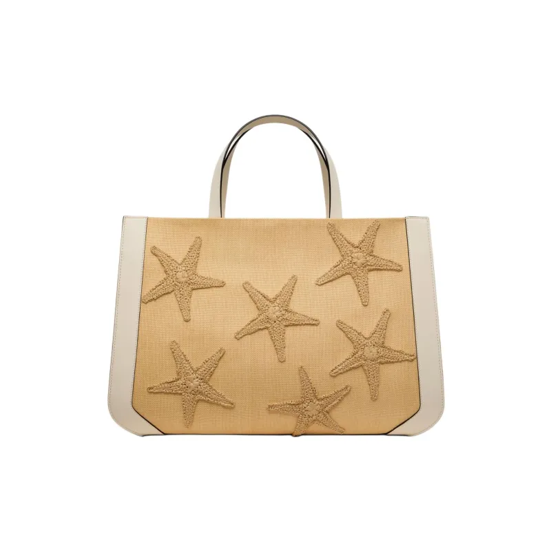 Valentino GARAVANI Raffia Tote Bag Shopping Bag Handbag Regular Women's-4