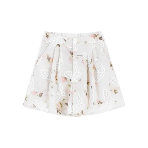 GUOGUOWOMEN Casual Shorts Women's Ethereal Butterfly